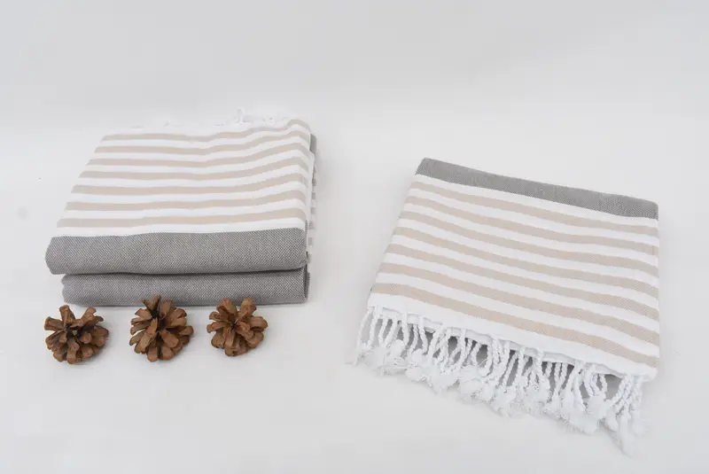 Housewarming Gift, Lightweight Turkish towel, Personalized Beach Towel, Bachelorette Towel, 70x40 Cotton Striped Towel, Xmas Gifts, Absorbent towel - 7