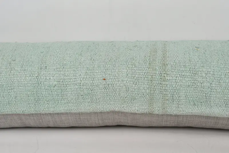 Lounge Throw Pillow Sham, Cushion Cover, Handmade Kilim Cushion, Pillow for Couch, Turkish Kilim Pillow, 12x43 Gray Pillow Sham - 5