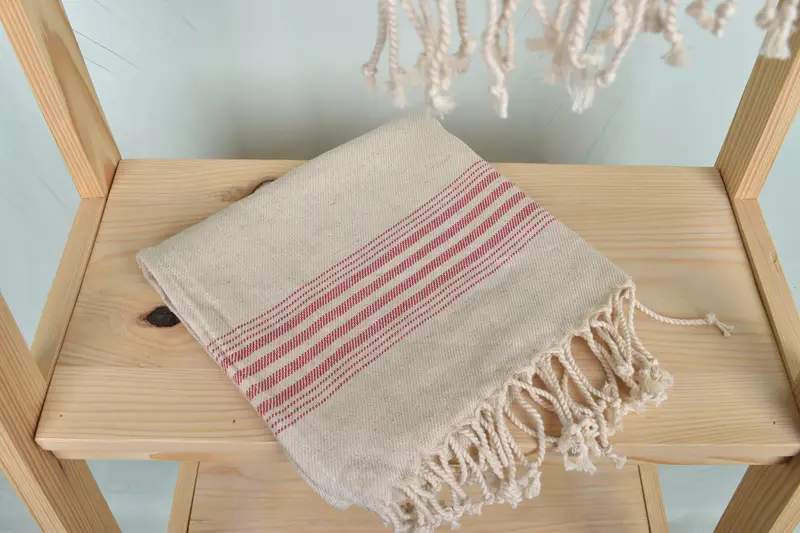Summer Towel, Personalized Dish Towel, Personalized Kitchen Towel, 36x18 Linen Striped Towel, Bathroom Towel, Spa Towel, Personalized Hand Towel - 5