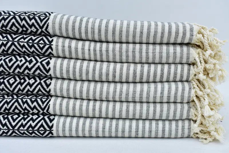 Turkish Towel Beach Personalized Wedding Gift Purple Diamond, 75x38 Inches