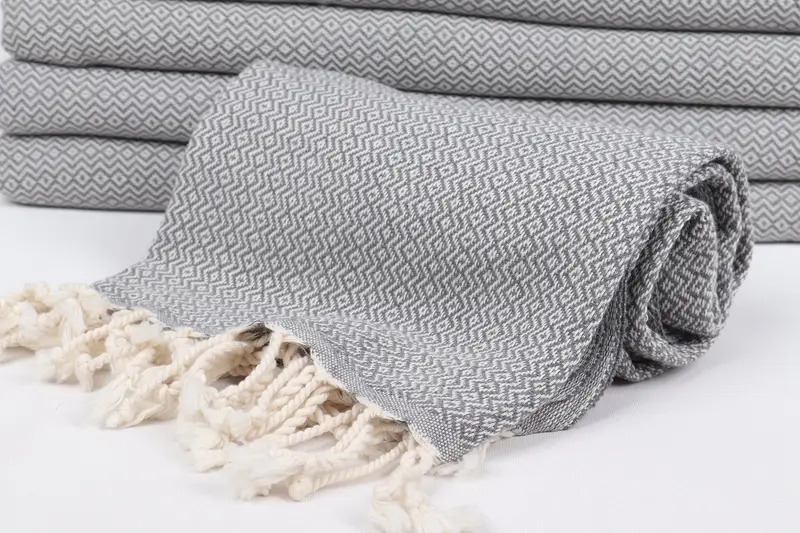 Turkish Towel Beach, Summer Towel, 70x40 Cotton Diamond Towel, Bridal Shower Gifts, Custom Towel Beach, Custom Wedding Gift, Quick-dry towel - 4