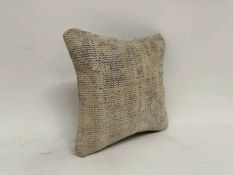 12x12 Beige Cushion, Couch Pillow Cover, Yoga Pillow Case, Throw Kilim Pillow, Vintage Kilim Pillow, Pillow Cover, Vintage Kilim Throw Pillow - 3