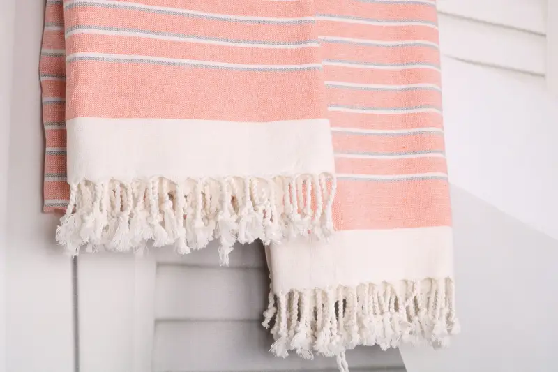 Turkish Bath Towel Set, Gift Towel, Custom Towel, Pool Towels, Beach Towel Gift, Summer Towel, Thin towel, 68x40 Cotton Striped Terry Towel - 8