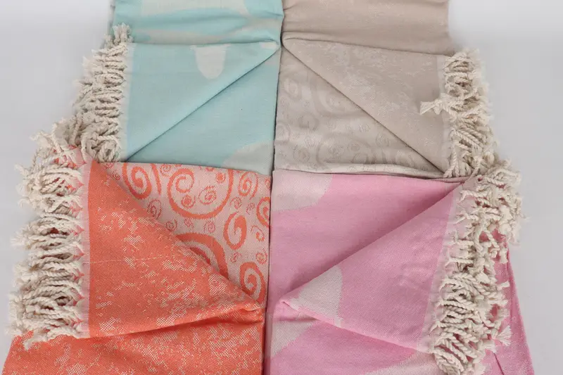 Organic Turkish towel, Monogrammed Beach Towel, Personalized Gift For Him, Bridesmaid Towel, Wedding Gift, 70x40 Cotton Turtle Design Towel - 3