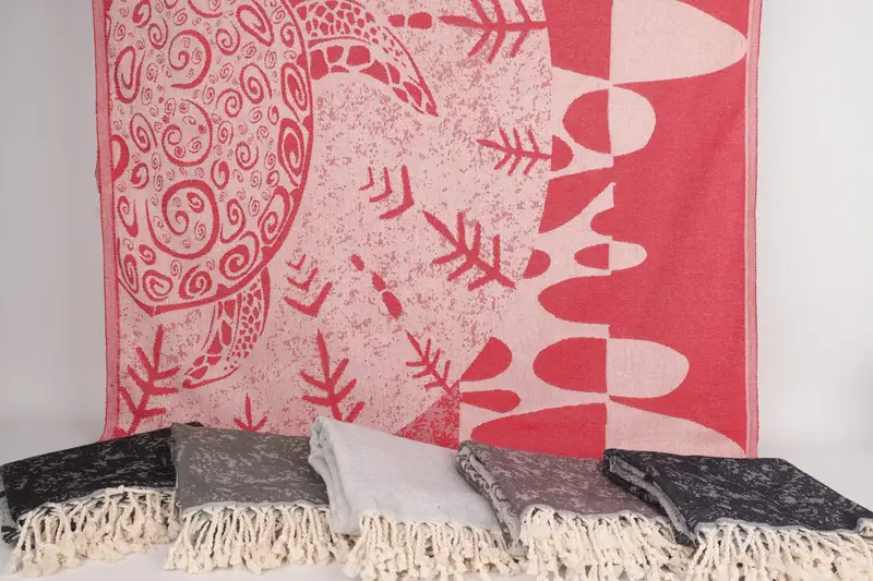 Organic Turkish towel, Monogrammed Beach Towel, Personalized Gift For Him, Bridesmaid Towel, Wedding Gift, 70x40 Cotton Turtle Design Towel - 5