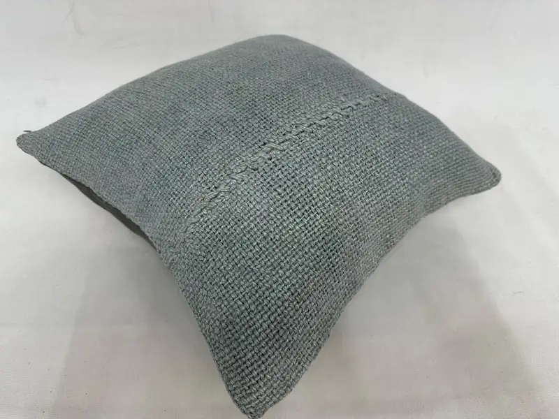 Christmas Pillow Sham, Handmade Kilim Cushion, 16x16 Gray Pillow Sham, Ethnical Kilim Rug Pillow, Boho Pillow Sham Cover, Pillow Cover - 6