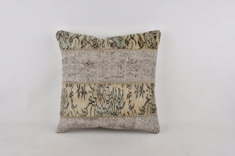 Boho Chic Pillow, Pillow, Boho Pillow, Luxury Pillow, 24x24 Brown Pillow, Vintage Pillow, Comfy Throw Cushion Cover, Kilim Pillow Cover - 1