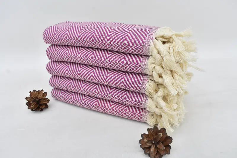 Turkish Towel Hand Towel, Gym Towel, Personalized Kitchen Towel, Christmas Gift, Boyfriend Gift, 36x20 Cotton Diamond Towel, Personalized Hand Towel - 3