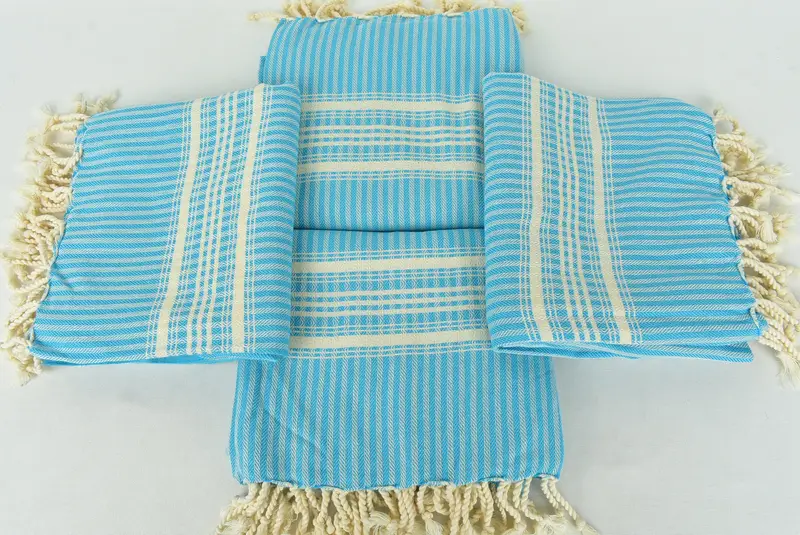 Hammam towel, Bachelorette Party Favors Beach, Travel Towel, Custom Bath Towel, Beach Towel Gift, 68x38 Cotton Striped Towel, Bridesmaid Gift - 6