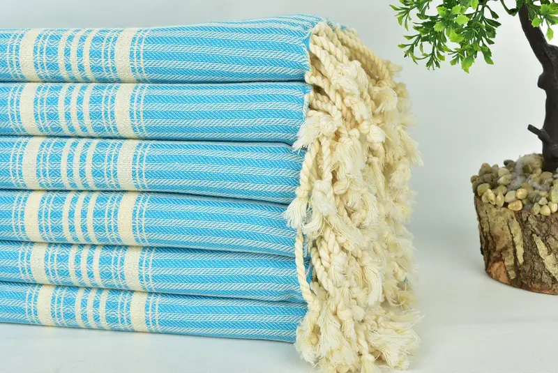 Hammam towel, Bachelorette Party Favors Beach, Travel Towel, Custom Bath Towel, Beach Towel Gift, 68x38 Cotton Striped Towel, Bridesmaid Gift - 3
