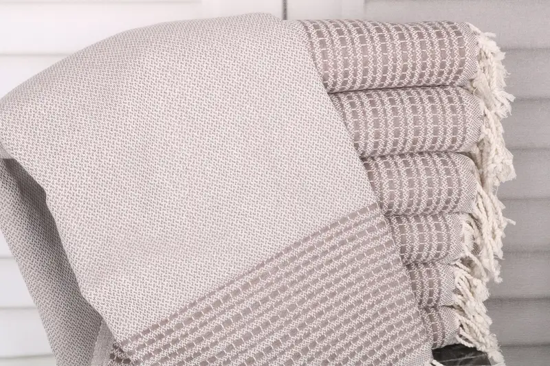 Gifts For Him, 36x69 Inches Brown Cotton Towel, Striped, Bachelorette Party