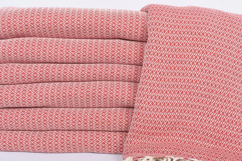 Bedspread, Bachelorette Party Favors, 96x80 Cotton Diamond Towel, Turkish Throw Blanket, Turkish Tablecloth, Bridal Gifts, Woven Throw Blanket - 2