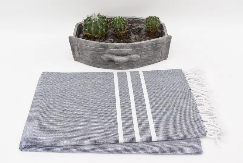 70x40 Cotton Striped Towel, Organic cotton Turkish peshtemal towel, Gift For Him, Valentines Day Gift Idea, Custom Wedding Gifts, Handmade Gift - 3