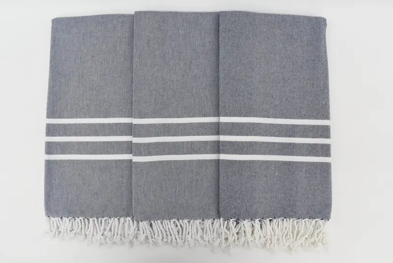 70x40 Cotton Striped Towel, Organic cotton Turkish peshtemal towel, Gift For Him, Valentines Day Gift Idea, Custom Wedding Gifts, Handmade Gift - 6