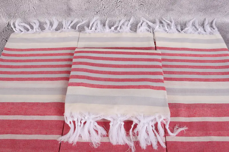 Soft towel, 68x40 Cotton Striped Towel, Handwoven Turkish Towel, Bachelor Bachelorette Party Favors, Guest Towel, Wedding Gifts Towel, Baby Boy Gift - 4