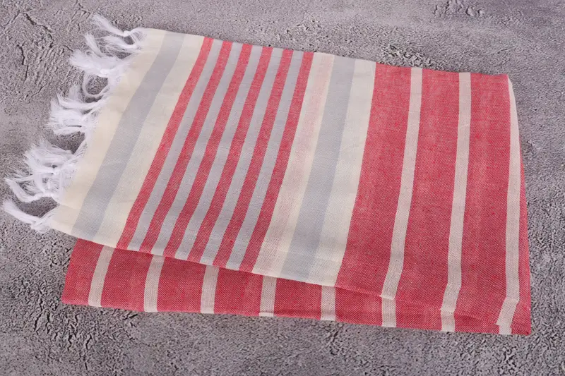 Soft towel, 68x40 Cotton Striped Towel, Handwoven Turkish Towel, Bachelor Bachelorette Party Favors, Guest Towel, Wedding Gifts Towel, Baby Boy Gift - 6