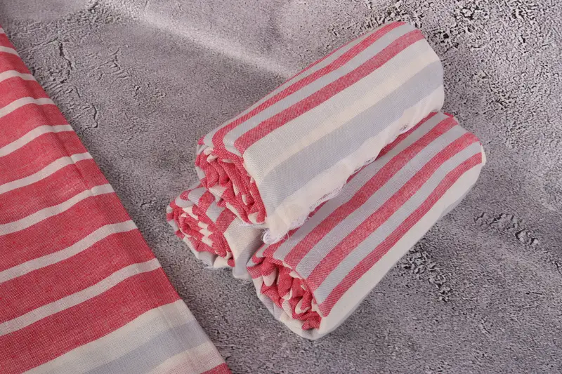 Soft towel, 68x40 Cotton Striped Towel, Handwoven Turkish Towel, Bachelor Bachelorette Party Favors, Guest Towel, Wedding Gifts Towel, Baby Boy Gift - 8