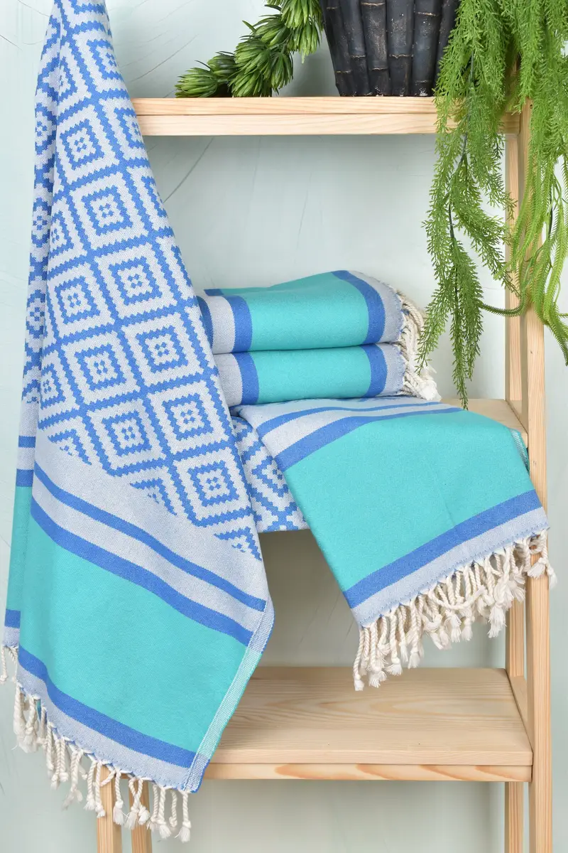 Anniversary Gift For Her, Bachelorette Party Gifts, Luxury Turkish peshtemal beach towel, Fouta towel, 70x36 Cotton Sun Design Towel, Cotton towel - 7