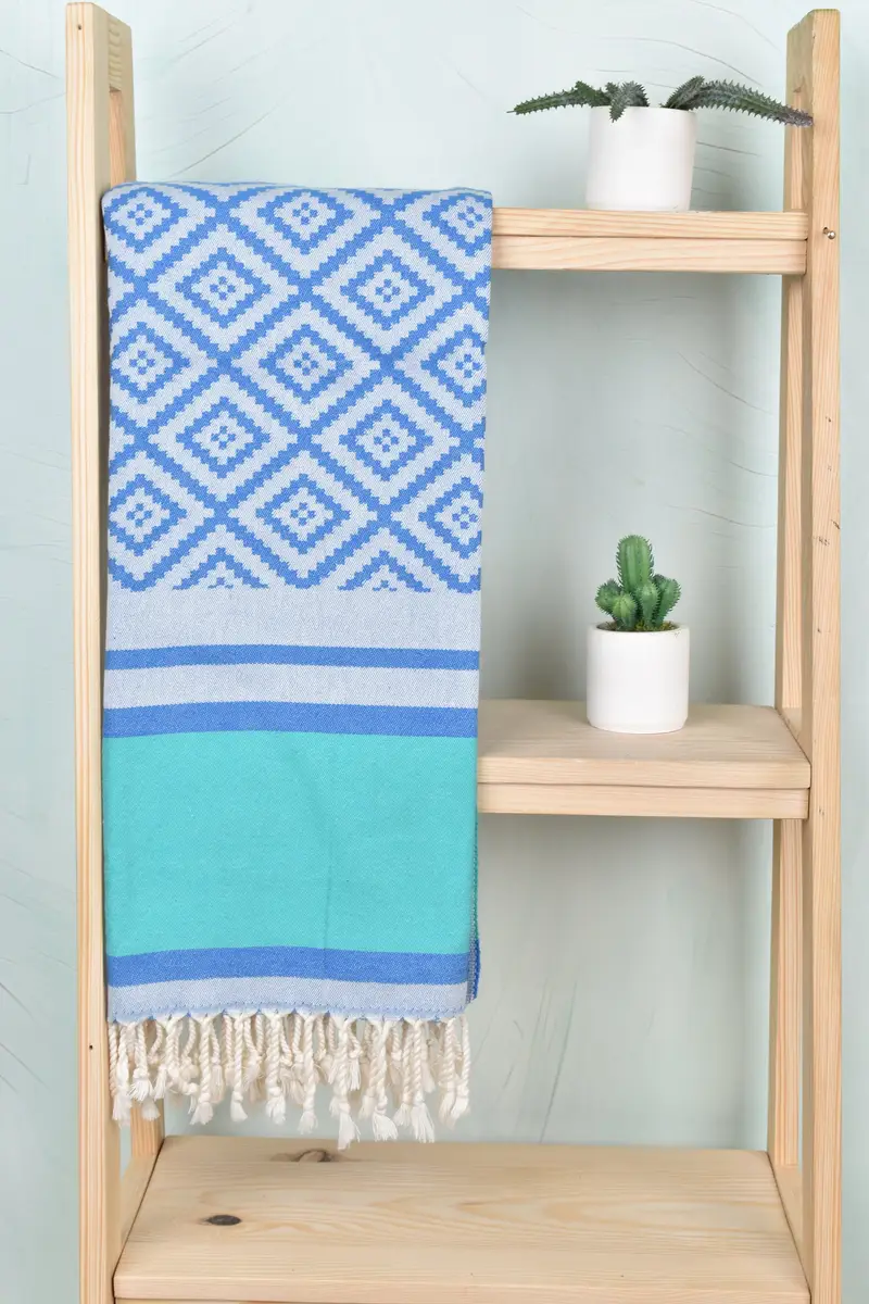 Anniversary Gift For Her, Bachelorette Party Gifts, Luxury Turkish peshtemal beach towel, Fouta towel, 70x36 Cotton Sun Design Towel, Cotton towel - 1