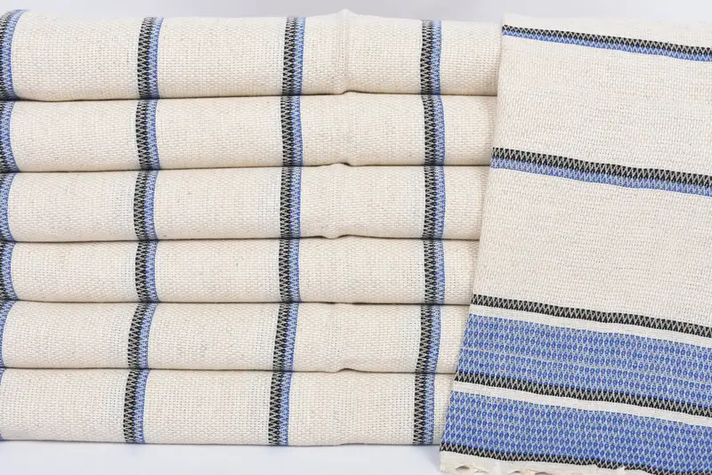 Bathroom Hand Towel, Personalized Hand Towel, Small Bath Towels, Organic Towel, Custom Turkish Towel, 40x20 Linen Striped Towel, Wedding Gift - 2