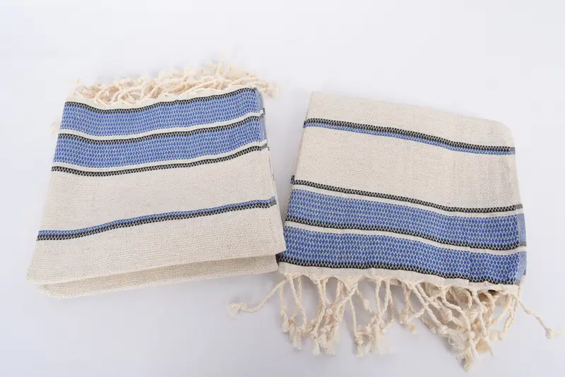 Bathroom Hand Towel, Personalized Hand Towel, Small Bath Towels, Organic Towel, Custom Turkish Towel, 40x20 Linen Striped Towel, Wedding Gift - 7