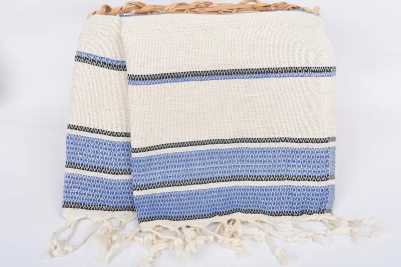 Bathroom Hand Towel, Personalized Hand Towel, Small Bath Towels, Organic Towel, Custom Turkish Towel, 40x20 Linen Striped Towel, Wedding Gift - 5