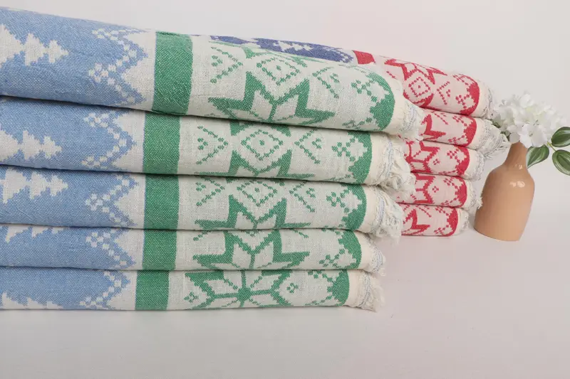 80x40 Cotton Deer Patterned Towel, Custom Gift, Florida Bachelorette Party Favors, Travel towel, Lightweight Turkish towel, Personalize Gift - 2