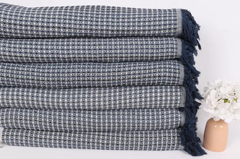Spooky Bachelorette Party, 96x70 Cotton Striped Towel, Housewarming Gift, Organic Throw, Monogram Blanket, Custom Beach Blanket, Throw Blanket Couch - 3