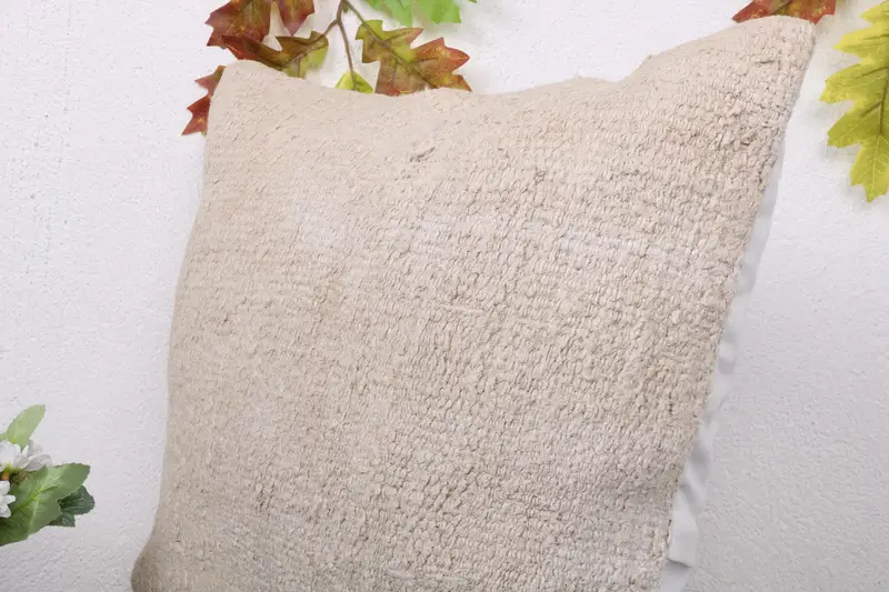 Interior Designer Pillow, 18x18 White Pillow Sham, Pillow Sham, Throw Kilim Pillow, Seat Pillow, Handmade Kilim Cushion, Aztec Pillow Case - 5