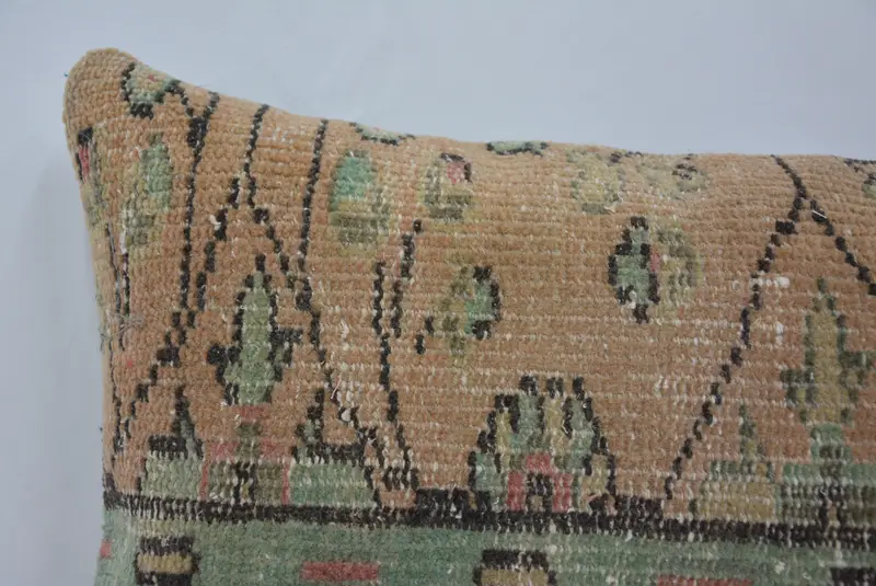 16x24 Beige Pillow Sham, Throw Kilim Pillow, Bench Cushion Case, Boho Chic Pillow, Pillow, Vintage Kilim Pillow, Gift Pillow - 2