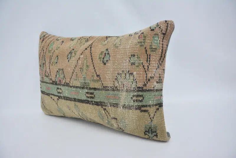 16x24 Beige Pillow Sham, Throw Kilim Pillow, Bench Cushion Case, Boho Chic Pillow, Pillow, Vintage Kilim Pillow, Gift Pillow - 4