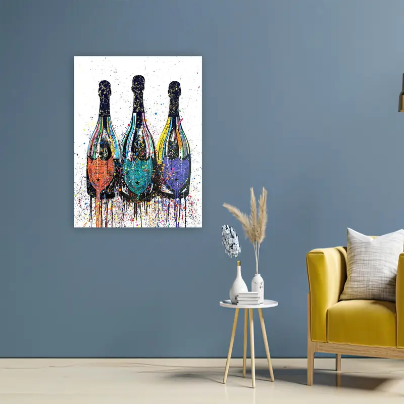 Elegant Printed Glass: Modern Graffiti Design for Kitchen & Bar