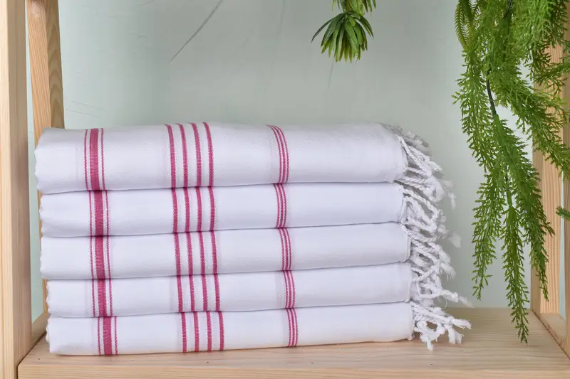 Bachelorette Party Gift, Spa Gift, 70x40 Cotton Striped Towel, Yoga Towel, Quick-Dry Beach Towel, Organic towel, Custom Wedding Gift From Bridesmaid - 2