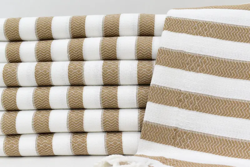 Bachelor Gifts, Wedding Gifts Towel, Summer Towel, Bridemaids Beach Towel, 70x36 Cotton Striped Towel, Bridal Shower Favor, Hammam towel, Gym Towel - 1