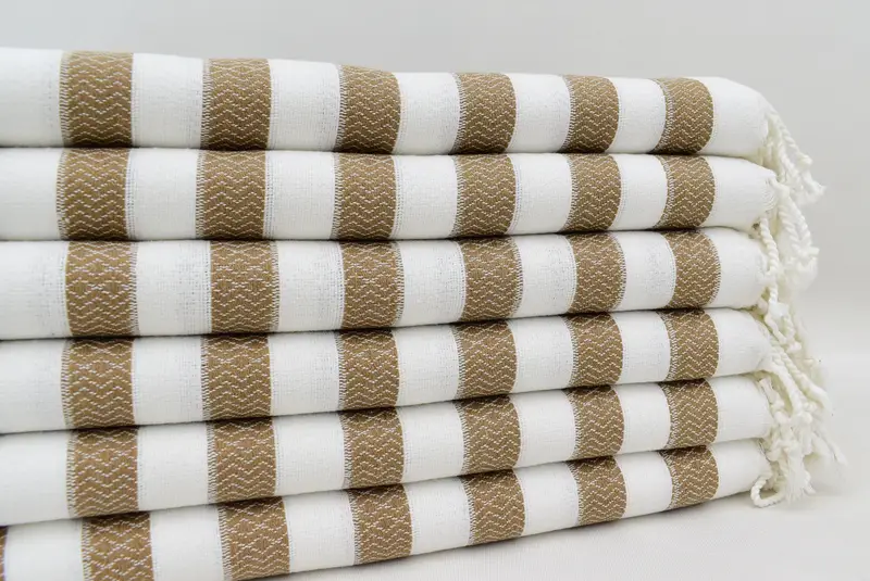 Bachelor Gifts, Wedding Gifts Towel, Summer Towel, Bridemaids Beach Towel, 70x36 Cotton Striped Towel, Bridal Shower Favor, Hammam towel, Gym Towel - 4