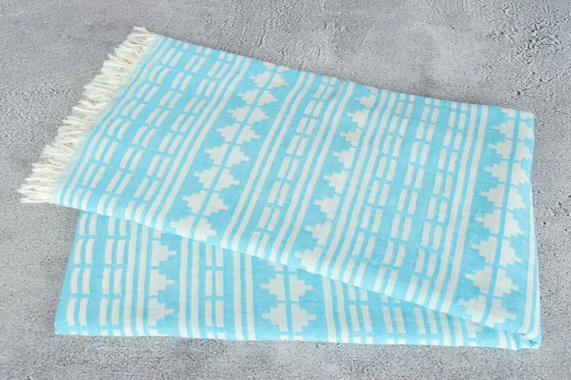 Hammam towel, Wedding Towel, Beach Towel Personalized, 70x40 Linen Kilim Design Towel, Bridesmaid Gifts, Best Friend Gift Ideas, Bachelorette Gifts - 7