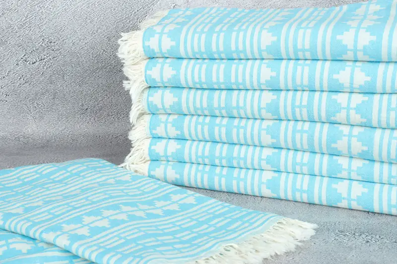 Hammam towel, Wedding Towel, Beach Towel Personalized, 70x40 Linen Kilim Design Towel, Bridesmaid Gifts, Best Friend Gift Ideas, Bachelorette Gifts - 3