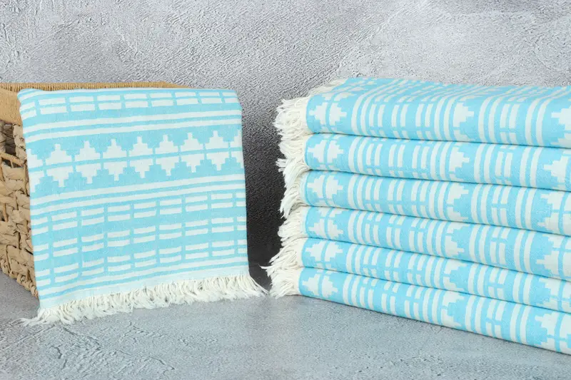 Hammam towel, Wedding Towel, Beach Towel Personalized, 70x40 Linen Kilim Design Towel, Bridesmaid Gifts, Best Friend Gift Ideas, Bachelorette Gifts - 4