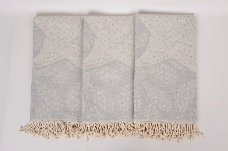 Organic Beach Towel, Bridesmaid Gifts, Turkish Towel Set, 70x40 Cotton Whale Design Towel, Wedding Favors, Bachelorette Favor, Sand-free towel - 8