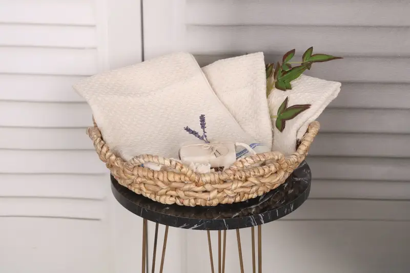 Kişiselleştirilmiş El Havlusu, Seyahat Havlu, Sevgililer Günü Hediyesi, Gelin Hediyesi, Monogramlanmış El Havlusu, 38x18 Pamuklu Çizgili Havlu, Mutfak Havlu - 5