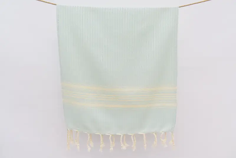 Adlı havlu, Türk havlu el havlu, özel Türk havlu, benzersiz hediye, düğün hediyesi, 40x18 pamuklu çizgili havlu, monogram el havlu - 8