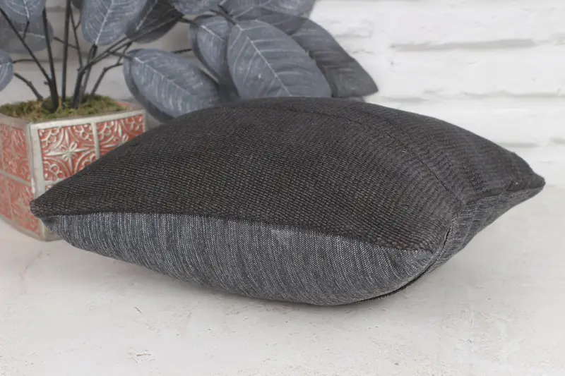 Home Decor Pillow, 12x12 Gray Cushion, Retro Pillow, Accent Throw Cushion, Office Chair Pillow Sham, Boho Pillow, Pillow, Interior Designer Pillow - 6