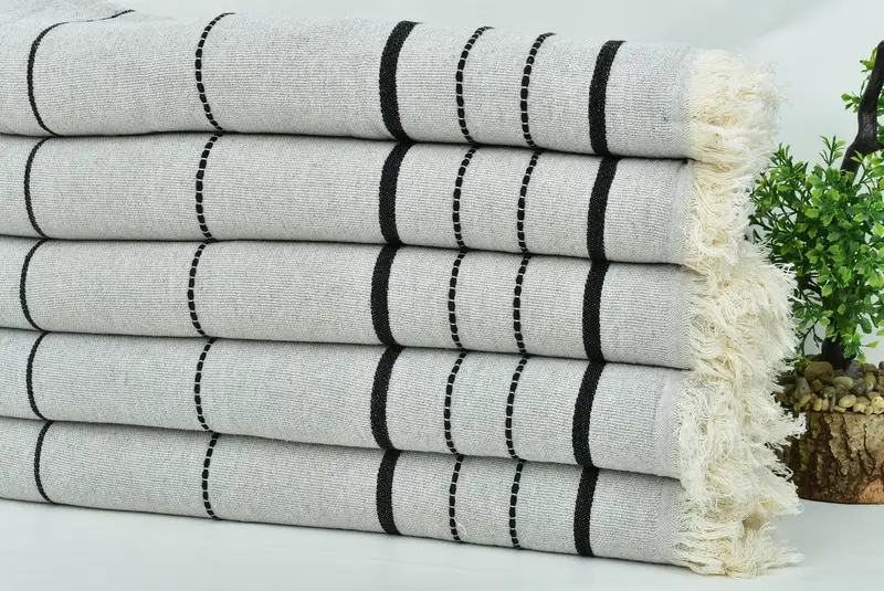 Beach Towel Bulk, Bachelorette Party Gifts, Christmas Favors, Hammam Towel USA, Quick-Dry Beach Towel, Summer Gift Ideas, 70x40 Cotton Striped Towel - 3