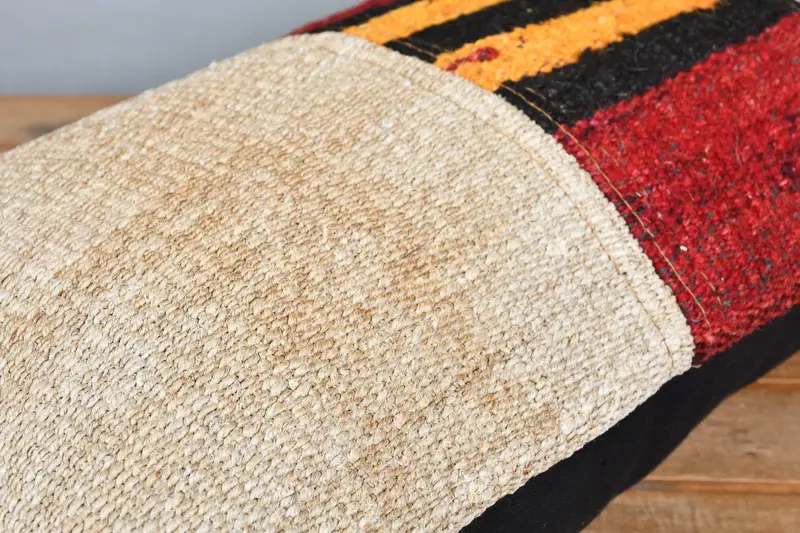 Designer Throw Pillow, Home Decor Pillow, Muted Pillow Cover, 12x20 Beige Pillow, Pillow, Vintage Pillow, Kilim Pillow Cover - 3
