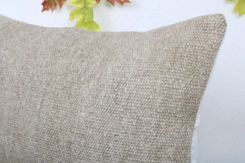 Boho Pillow Sham Cover, 16x24 Beige Cushion Case, Interior Designer Pillow, Christmas Cushion, Cushion Case, Ottoman Pillow Sham, Pillow for Couch - 5