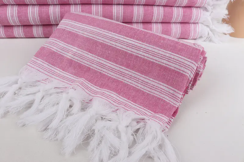 Cotton towel, Beach Wedding Favor, Wedding Gift, Absorbent Turkish towel, Gift For Coworker, Girl Trip Party Favor, 70x40 Cotton Striped Towel - 4