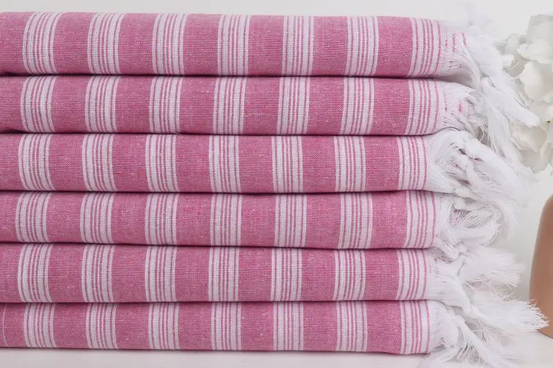 Cotton towel, Beach Wedding Favor, Wedding Gift, Absorbent Turkish towel, Gift For Coworker, Girl Trip Party Favor, 70x40 Cotton Striped Towel - 3