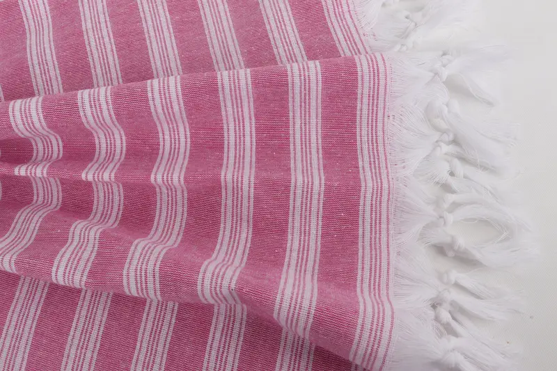 Cotton towel, Beach Wedding Favor, Wedding Gift, Absorbent Turkish towel, Gift For Coworker, Girl Trip Party Favor, 70x40 Cotton Striped Towel - 8