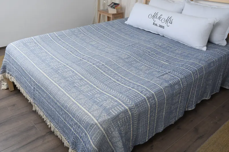 92x80 Cotton Ethnic Design Towel, Bridal Shower Gift, Best Wedding Gift, Woven Blanket, King Size Bedspread, Girl Trip Party Favor, Bridesmaid Gifts - 8