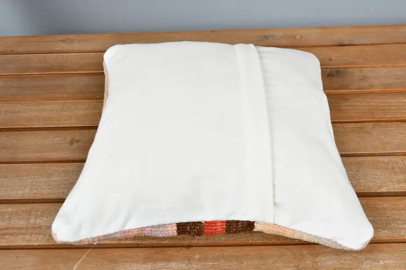 Pillow for Couch, 12x12 Beige Pillow Cover, Colorful Pillow, Yoga Pillow Case, Cushion Case, Turkish Pillow, Kilim Pillow Cover, Luxury Pillow - 5